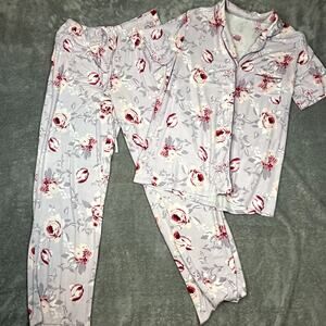 Wiwi Pajama Set Womens M Bambo Viscose Floral Soft Luxe Sustainable Material